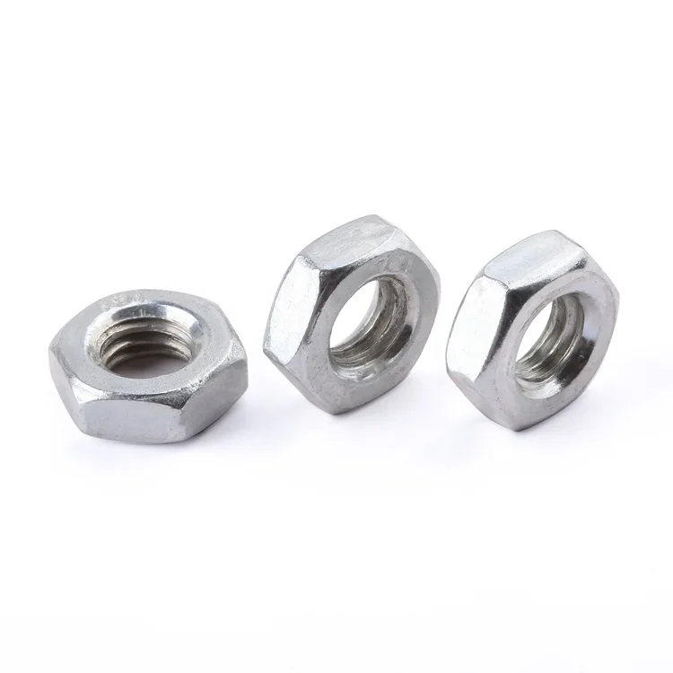 Fastener DIN 934 stainless steel 304 A2-50 A2-70 M2-M12 hexagon hex nut