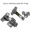 stainless steel soft close clip on hinge