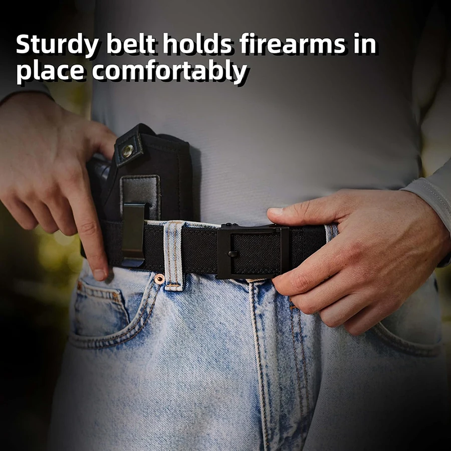 High Quality Adjustable Nylon Ratchet Belt Durable Multifunctional Concealed Carry Tactical Belt