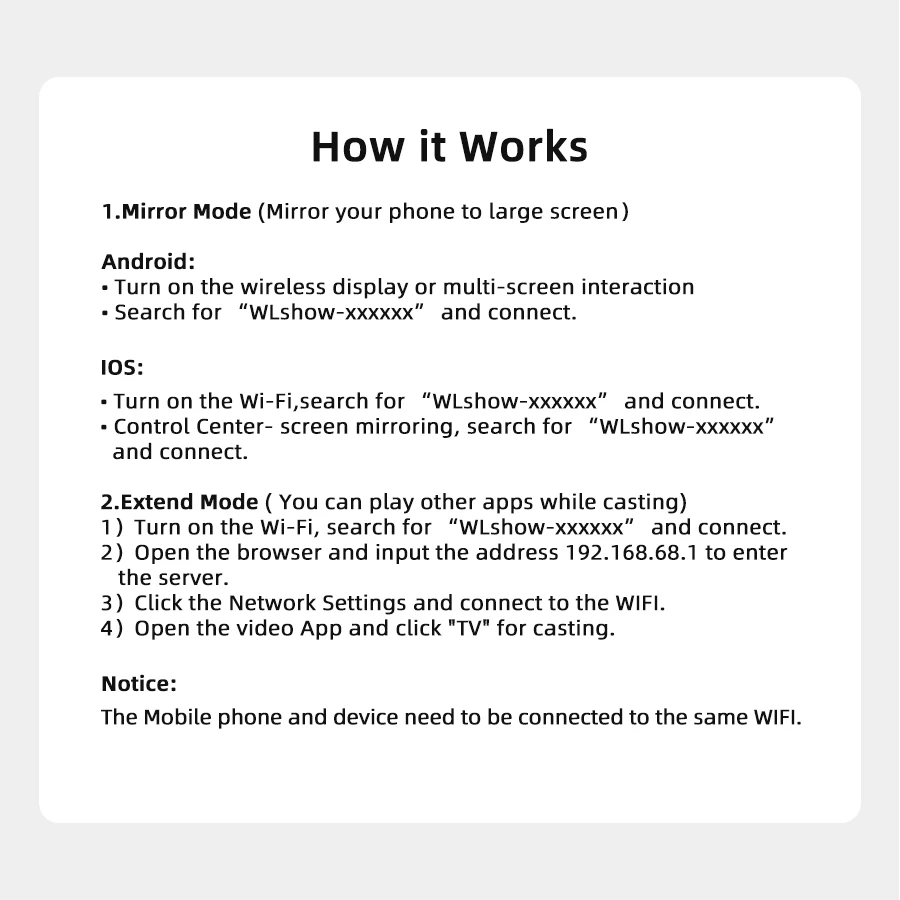 
 Беспроводной адаптер HDMI, Wi-Fi адаптер HDMI, соединитель с поддержкой Airplay DLNA Miracast для iOS, Android, Mac  