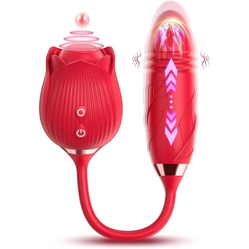 rose toy with thrust Ultimate Rose Dual Massagers main image 1