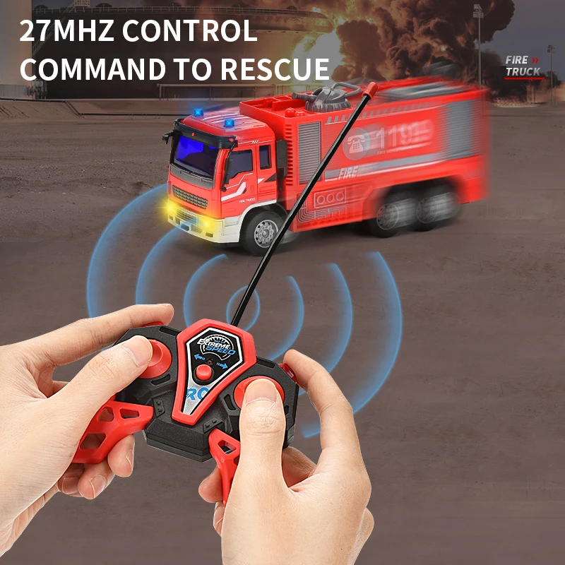 Hot Sale 1/30 Scale 5 Channels 2.4ghz Remote Control Rescue Fire