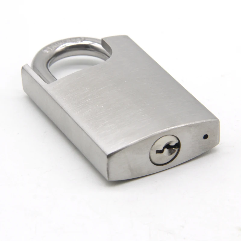 Custom Logo and Package Free Sample Stainless Steel 304 Padlock with Brass Keys