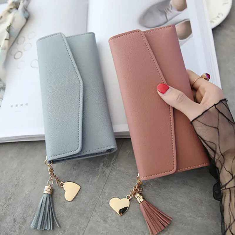 High Quality Women PU Leather Wallets Girls Coin Card Holder Ladies Zipper  Purse Fashion Wallet for Lady - China Wallet and Card Holder price