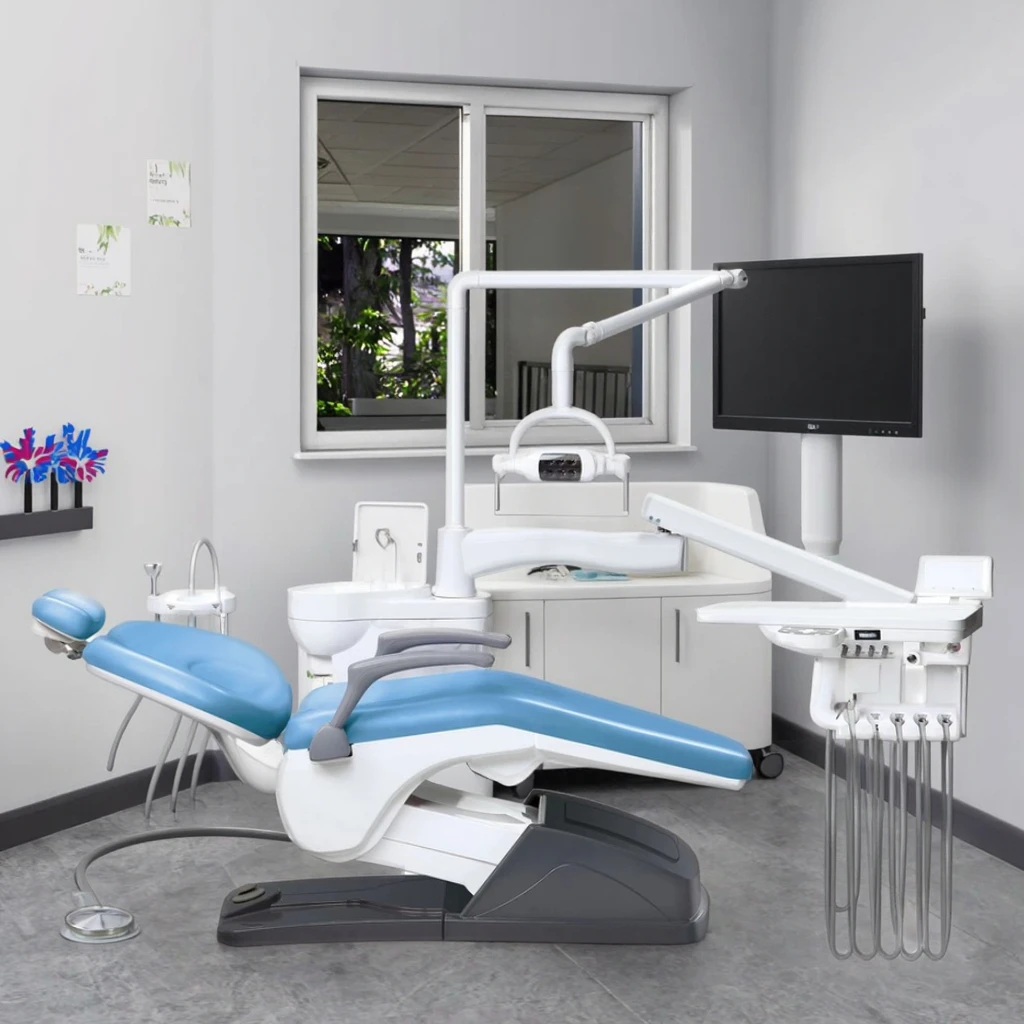 MECANMED Guangzhou Factory High Quality Fully Automatic Metal Electric Dental Equipment Dental Unit Chair