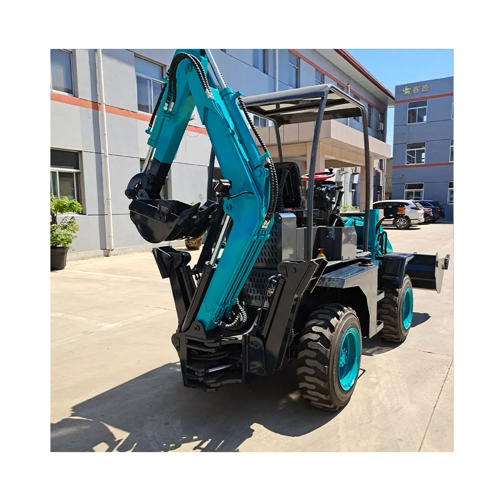 China New Backhoe Loader Excavator Cheap Equipment Heavy 4x4 Backhoes Loader