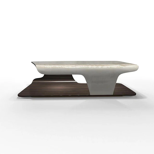 Modern Minimalist Flexible Marble Veneer Coffee Table Bendable Modern 1mm Ultra Thin Marble  Natural Stone