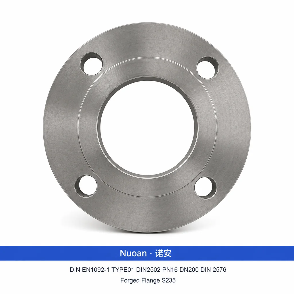 DIN EN1092-1 TYPE01 DIN2502 PN16 DN200 Din 2576 锻造法兰 S235JR P250GH P245GH