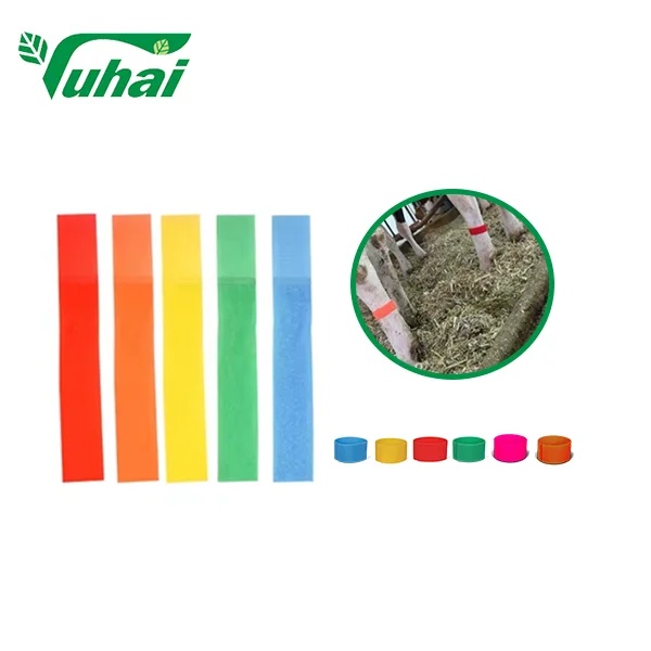 Colorful Nylon Cow Leg Belt with Velcro Bonding 49x332mm Herd Management of Cattle and Sheep
