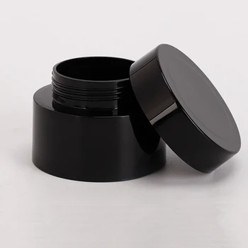 15g 30g 50g 80g wholesale empty Round shape black white nail gel plastic jar Cosmetic double wall Cream plastic container