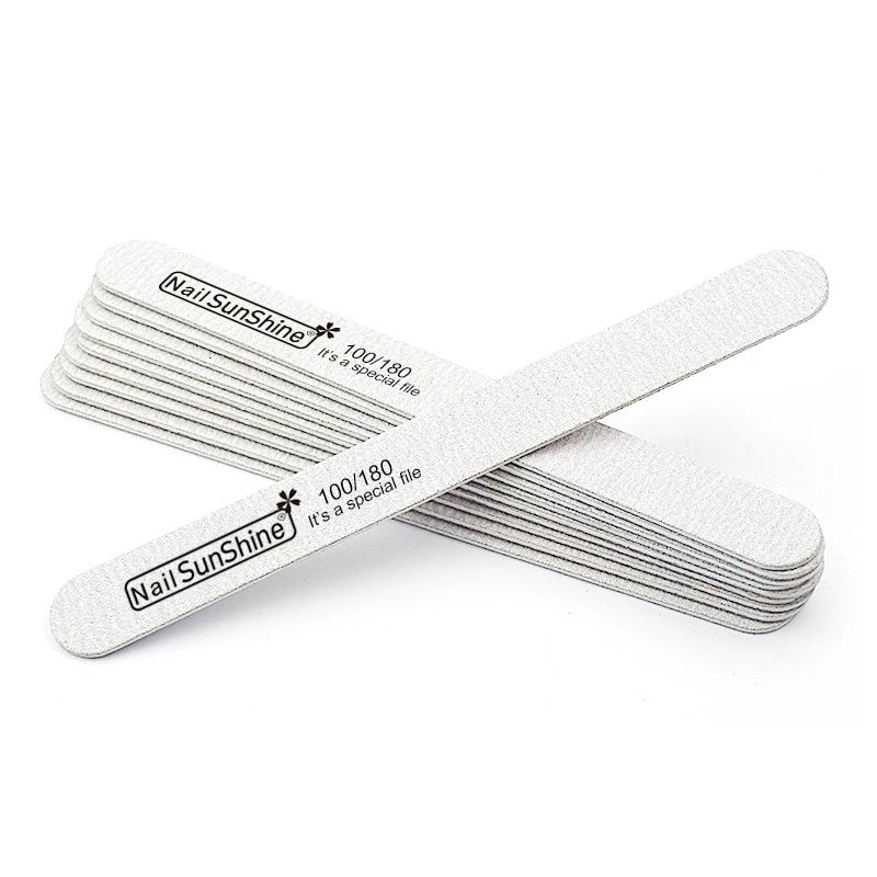 Wood Sanding Nail Files Straight Disposable Emery Board Abrasive Nail