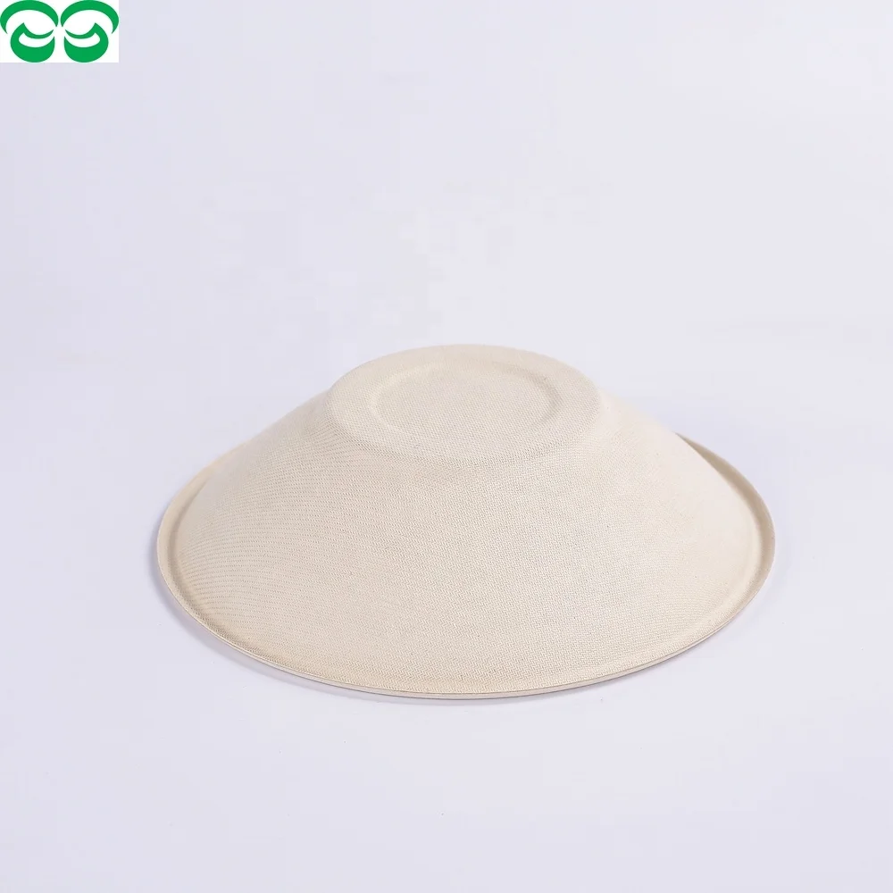 Biodegradable and Compostable Sugarcane Pulp HG 24OZ Salad Bowl