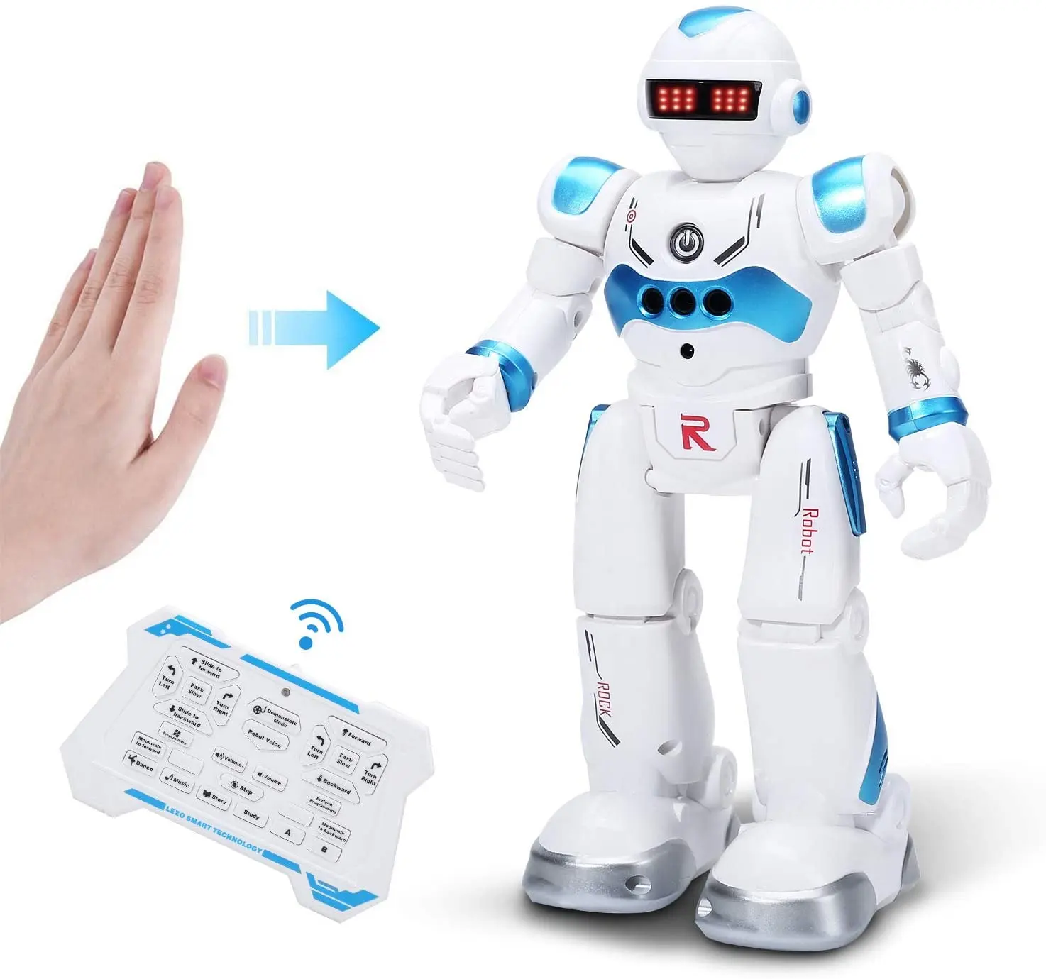 Suliper Intellectual Programmable Robot for Kids Remote Control Robot with Infrared Controller Early Education Robot Toys Can Dance Sing Walk Slide-Walk Robot Kits for Children Birthday Gifts 