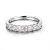 Bague en or massif 14 carats avec diamant de laboratoire