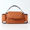 Orange(Technology leather paper extraction hanging bag)