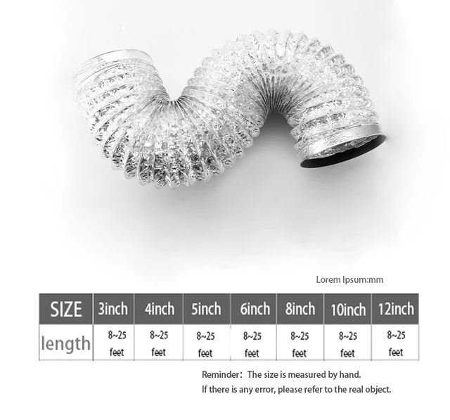 Home Hvac Systems, 8inch, Aluminum foil, Ventilation - detail 6