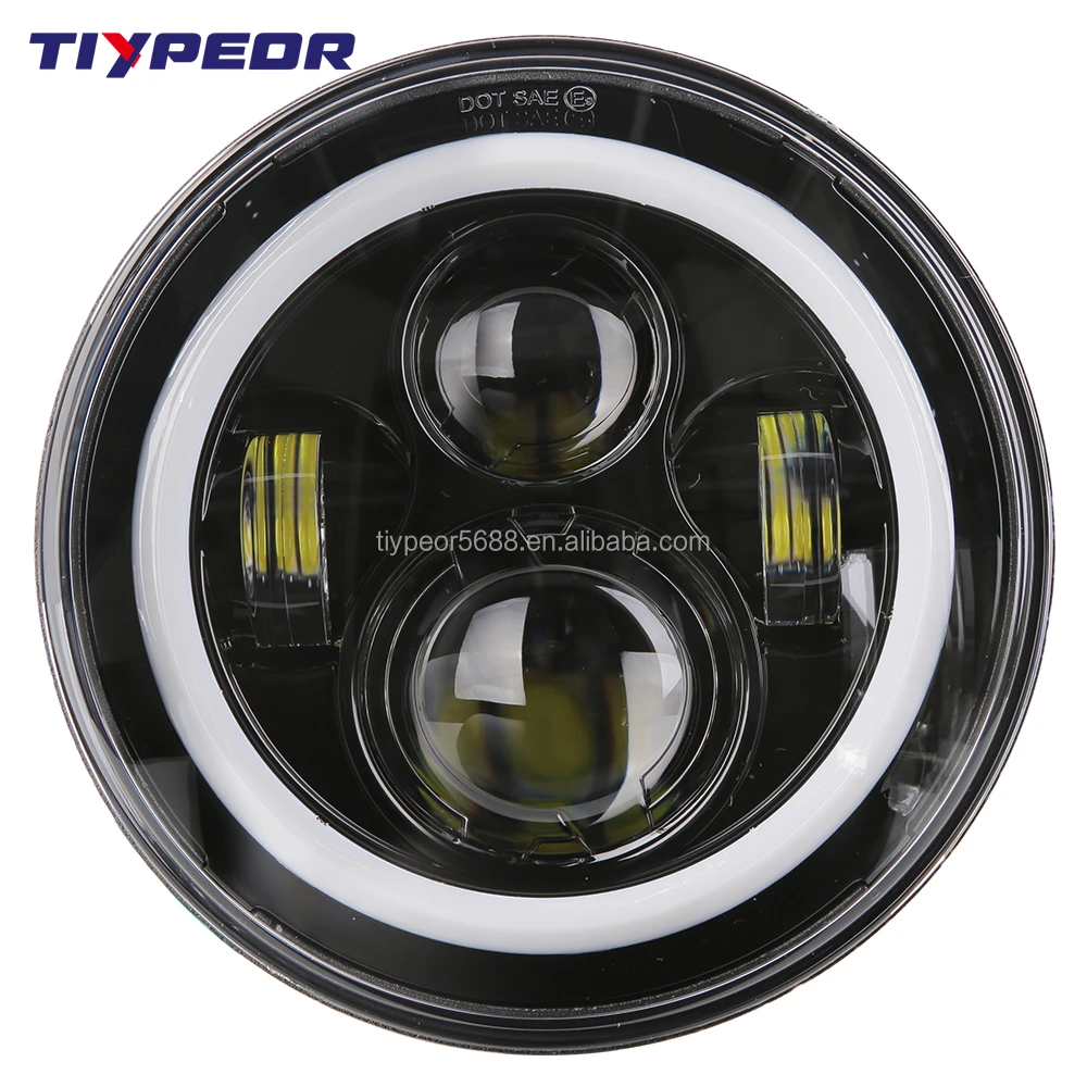 product tiypeor e mark white waterproof led fog light with white ring cree led with angel eye for car atv motorcycle-6