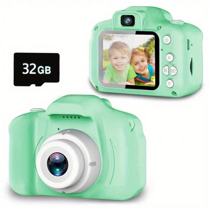 Seckton Kids Digital Camera, Regali di compleanno per ragazze di età 3-9, Fotocamere digitali HD, Fotocamera regalo ragazza con scheda SD da 32 GB - Rosa - Italia