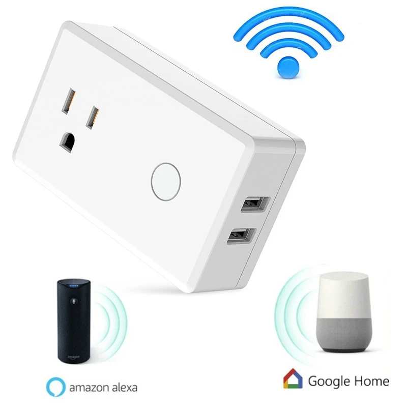 ШТЕПСЕЛЬНАЯ Розетка Wifi для США с мини-переключателем умного дома