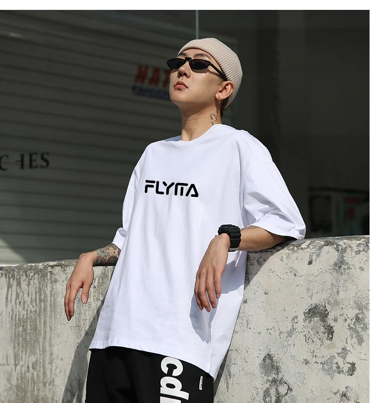 Flyita 2024 New Fashion Brand T Shirt 100 Organic Cotton Short Sleeve  T-shirts Hip Hop Boys and Girls T-shirt With Printing Logo