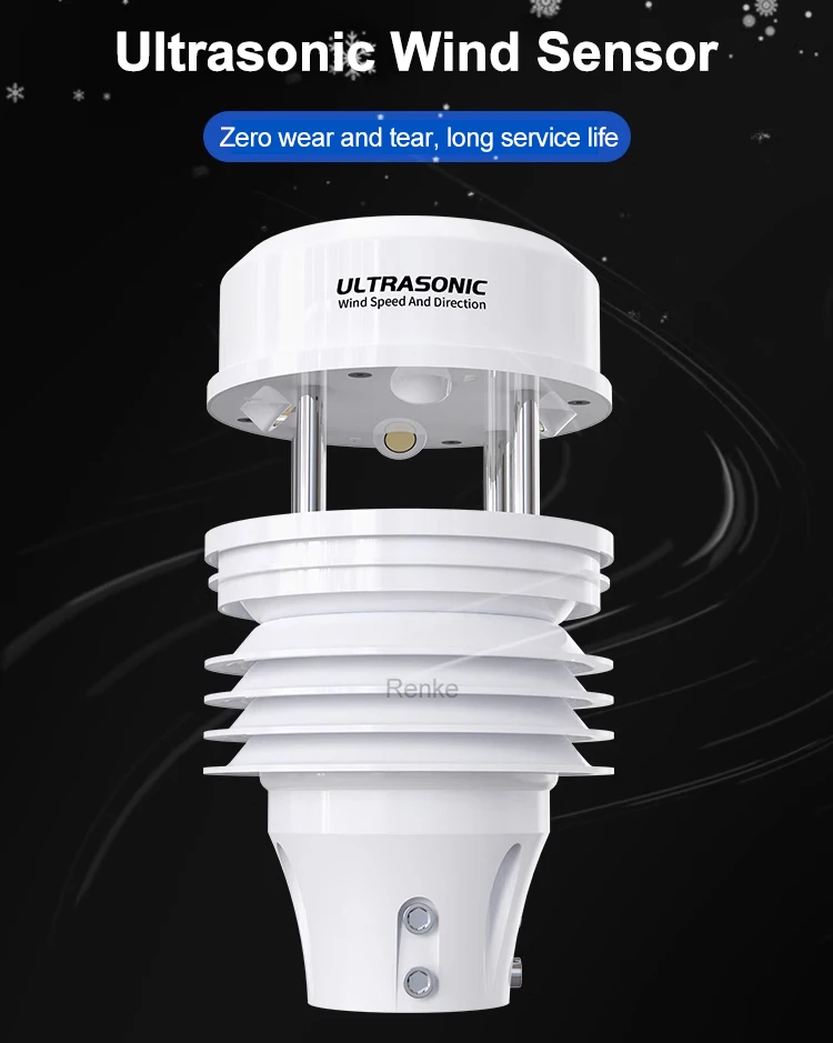 RS485 Modbus Ultrasonic Wind Speed and Direction Marine
