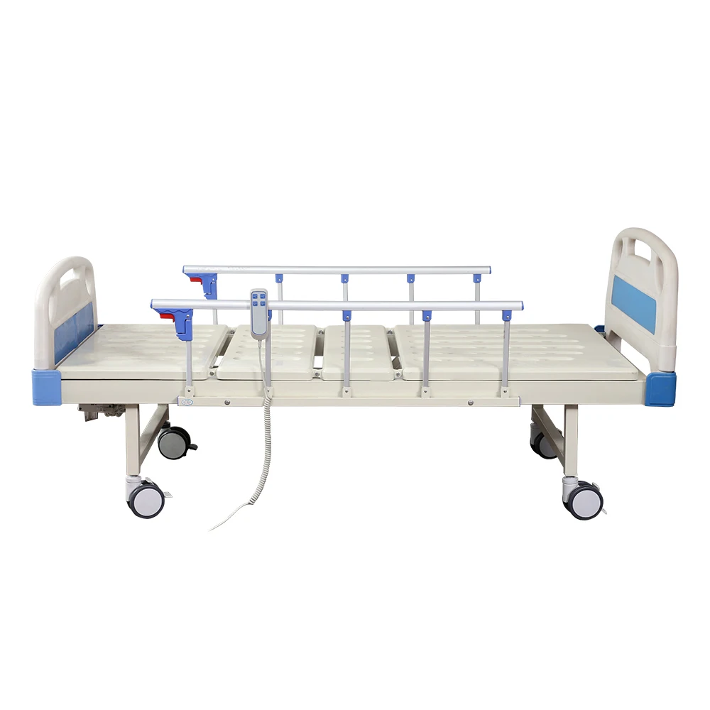 Punching Steel Twin Crank Electric Bed-Foldable Durable Adjustable Home Healthcare Equipment with Five Guardrail System 3