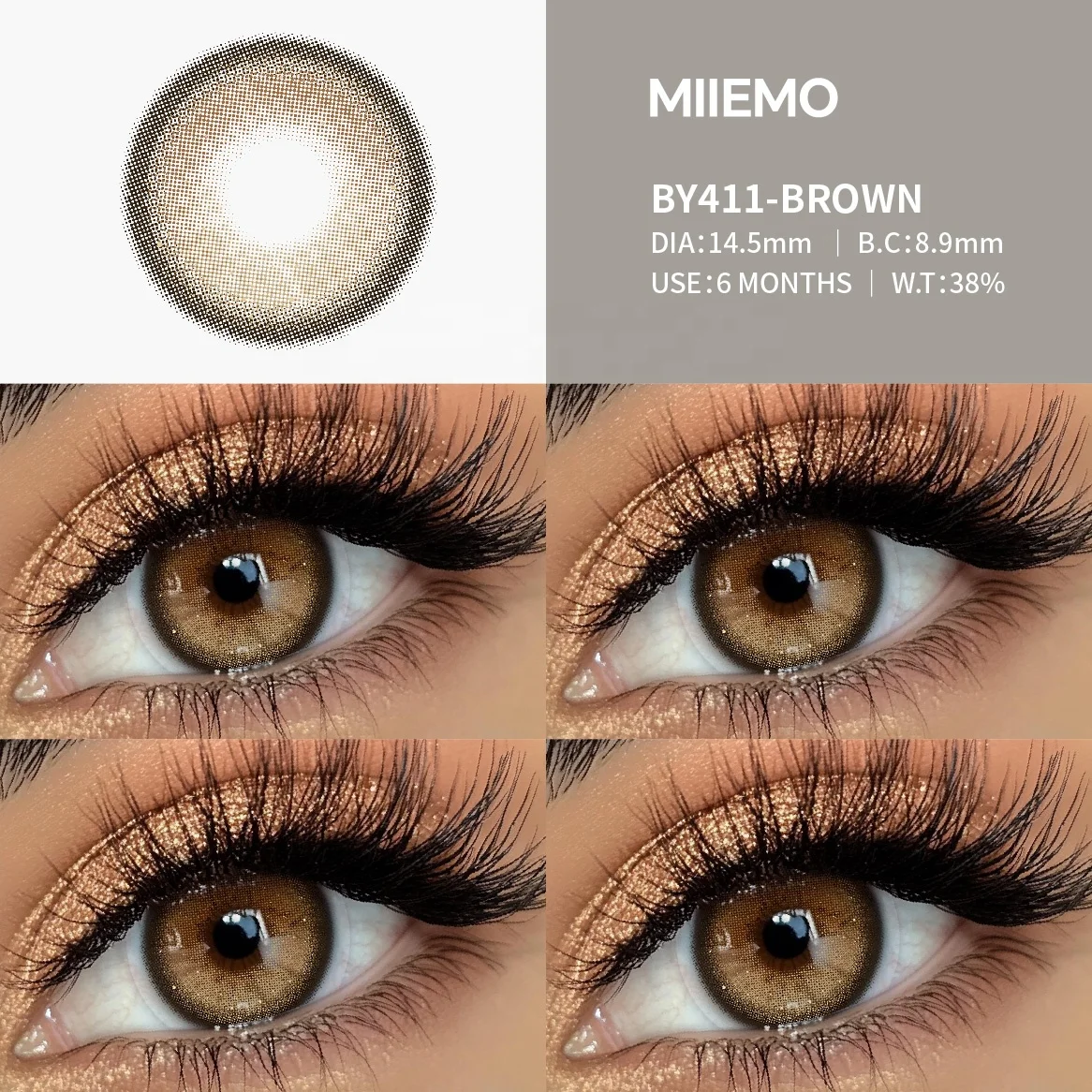 18 Colors Natural Contact Lenses - Custom Logo & Cosmetics
