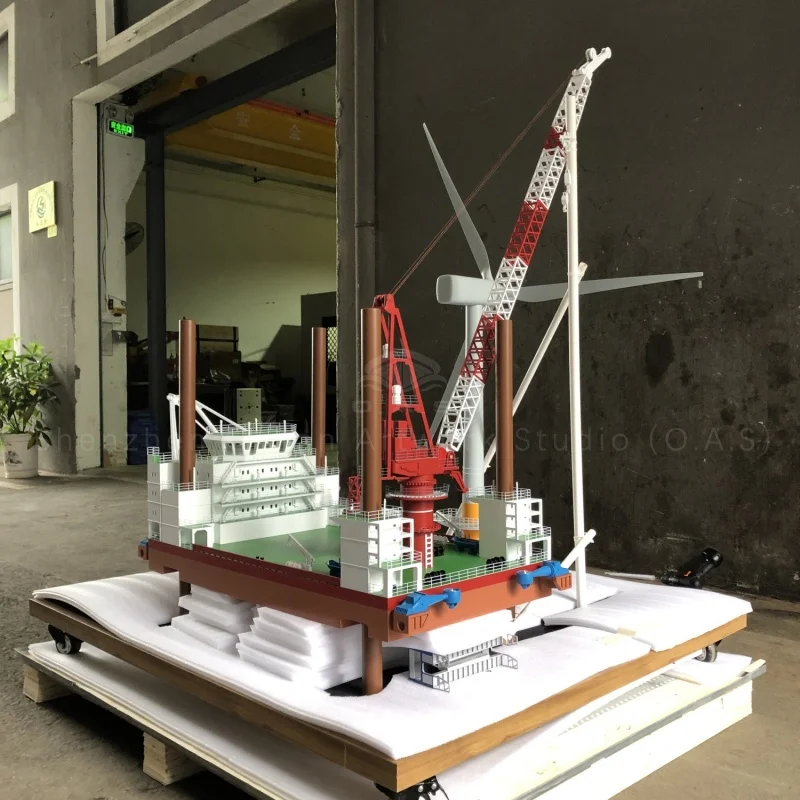 【L】O.A.S Håndlavet Passagerskibsmodel Håndværk Søfarer-gave Tilpasset 105 cm Fan Platform