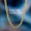 7mm Gold Figaro Chain