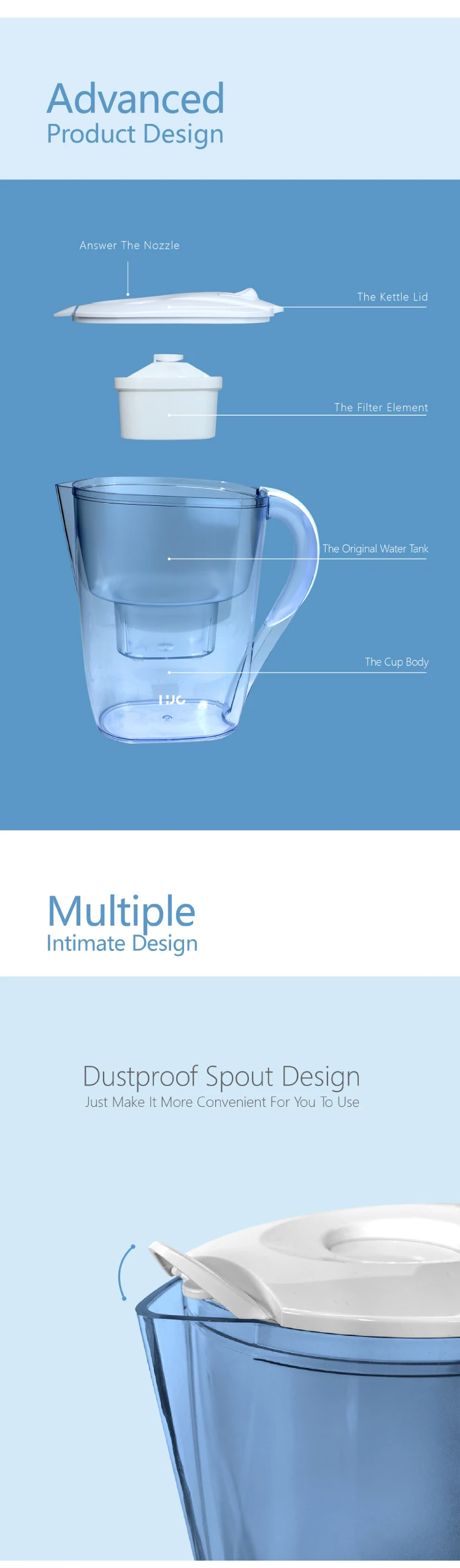 Household 3.5l No Floride Alkaline Filtered Purifier Water Filters