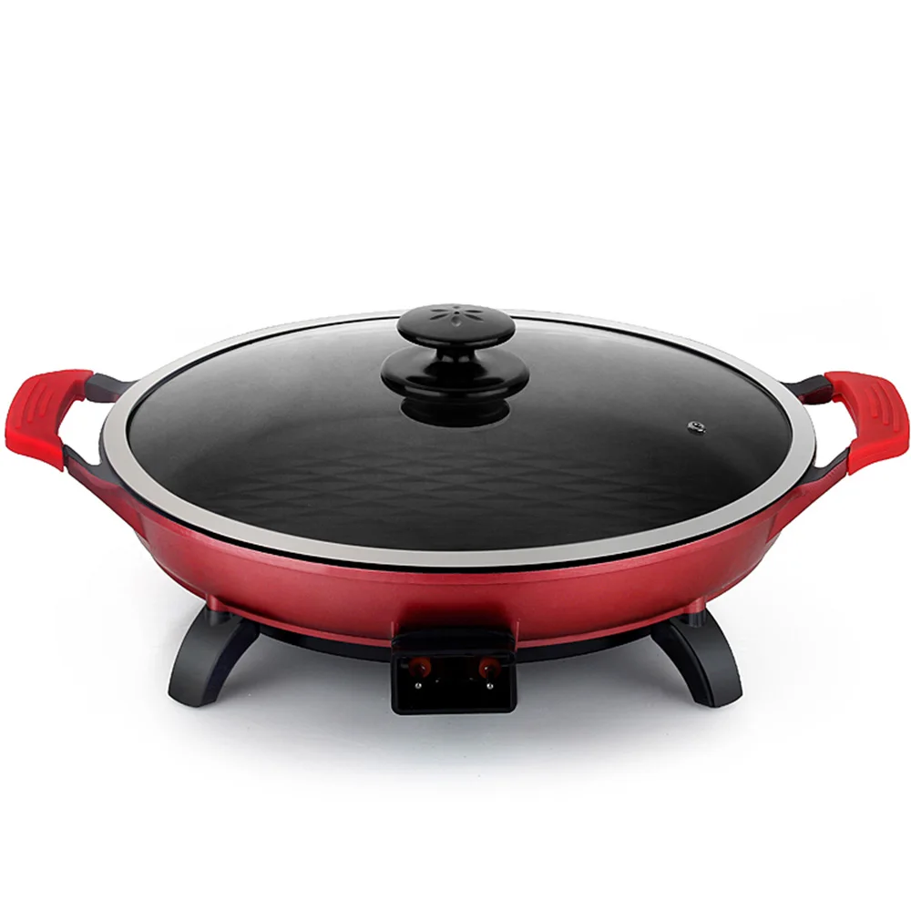 Hot sale Individual small multifunctional mini shabu-shabu hot pot electric indoor soup stock pots for cooking ,grill,frying.