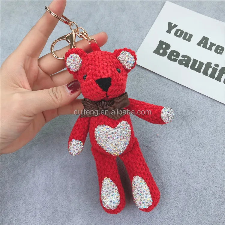 Wholesale Plush Teddy Bear Keychain 