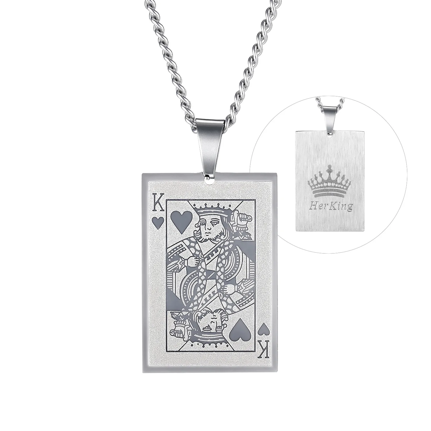American Retro Fashion Poker Pendant 