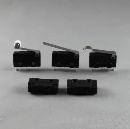 Miniature Limit Switch with Lever 3A 5A 3pins Micro Switch for Vacuum Cleaner