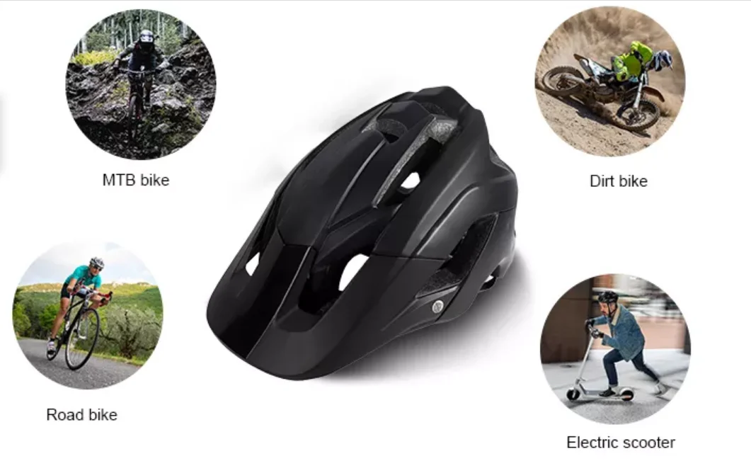 S,M,L Sizes Bike Helmets For Men With Visor Downhill Mountain Bike
