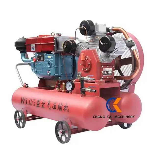 W3.5/5 Mining Diesel Engine air compressor advatange supplier FOB price Ningbo factory Industrial Piston Air Compressor Machine