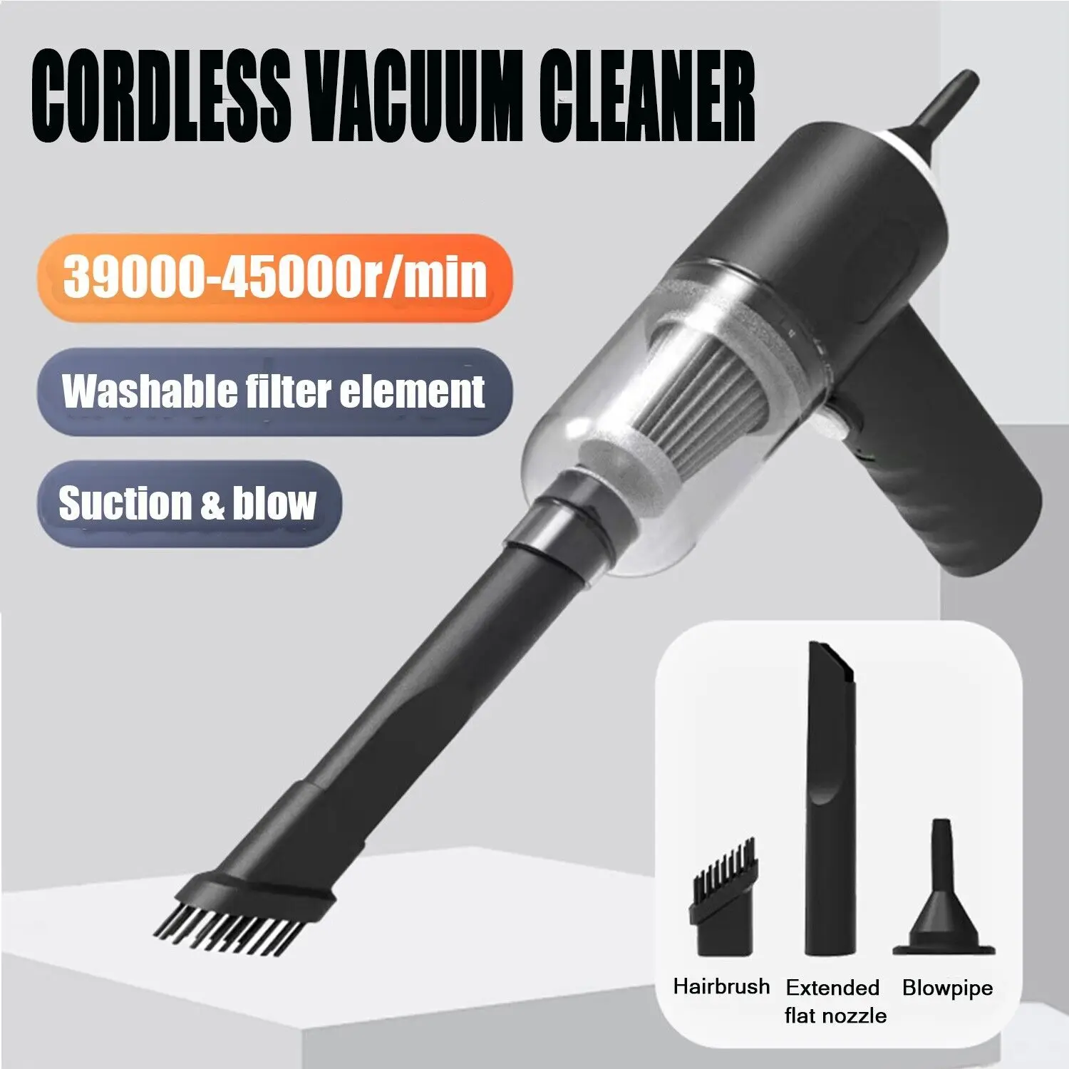 120W 5000pa Car Mini wireless Vacuum Cleaner Small Hand-held Portable Car Vacuum Cleaner Mini Wireless Vacuum Cleaner