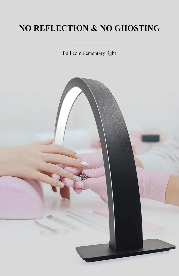 Ushaped 25w Professional Nail Salon Lighting System Table Nail Lamp