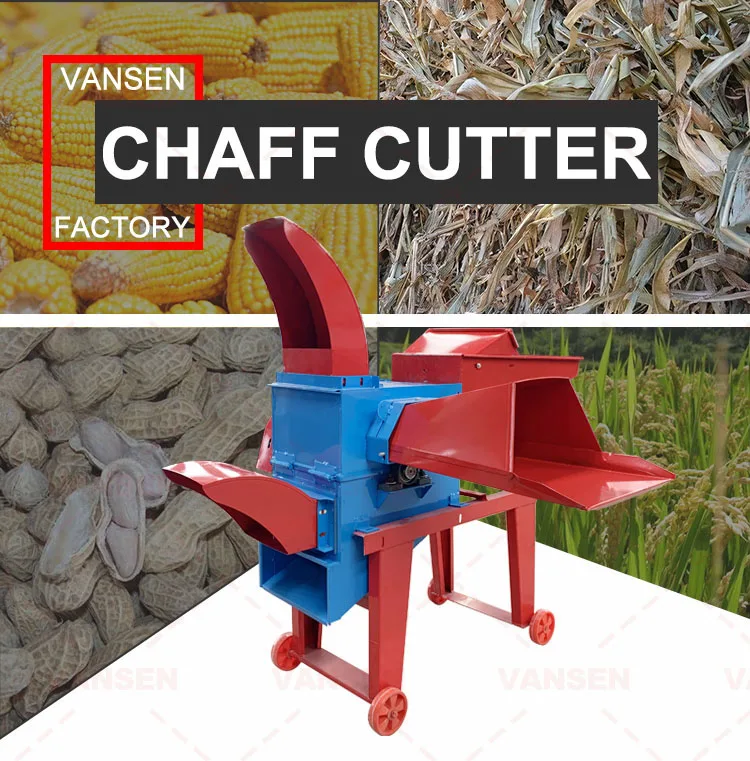 Small Mini Manual Electric Motor Animal Hay Grass Chaff Cutter Machine