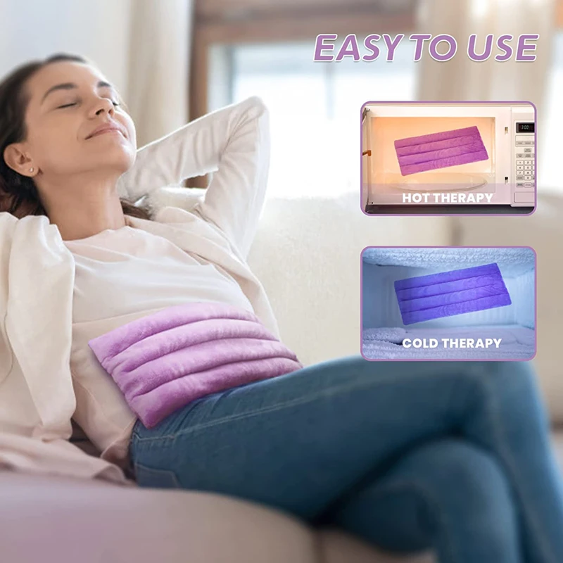 custom small microwave heating pad seed wheat bag moist heat pack for neck back shoulder hot compress