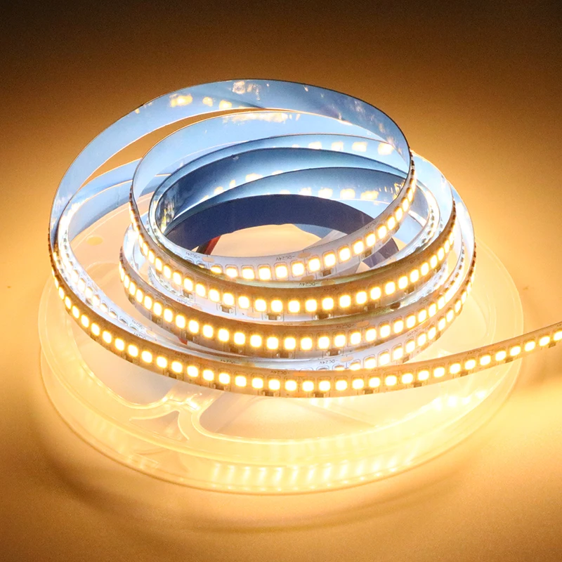 240LEDs Customizable LED Light Strip with SMD2835 24V Warm and Cold White Light for Garden IP65 Rated