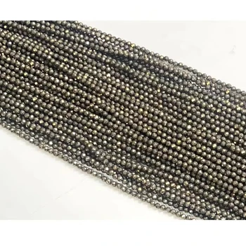 Must-grab Exciting Offer One-of-a-kind Premium Chic Lavish Naturally Majestic Faceted-Round Bead 2mm 3mm 4mm Pyrite For Healing