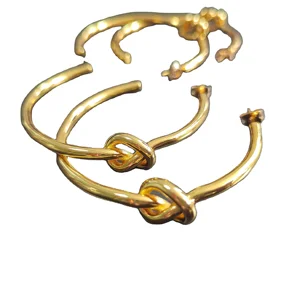 Fashion 60mm Big Hoop Stud Earrings Women Real Gold Plated Ready to Ship Low Moq Stock Earrings Jewelry