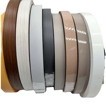 China Furniture Accessories High Quality PVC Edge Banding Bright Surface Edge Tape for Cabinet