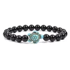 Bright matte black agate A17-