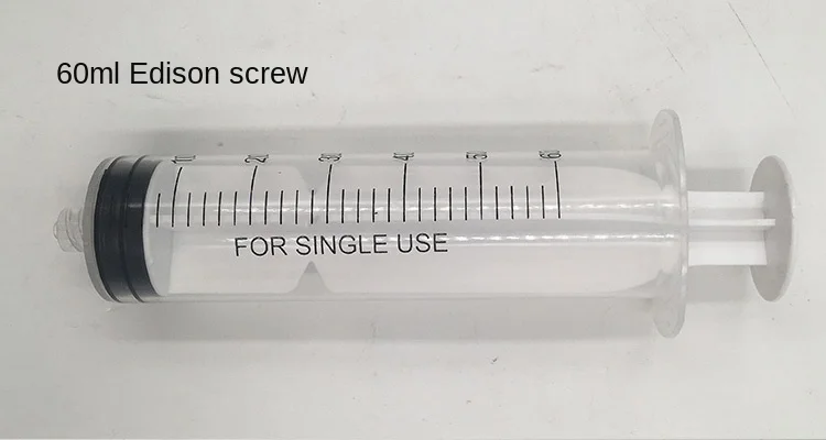 Large caliber glue dispensing injection syringe oil extraction feeder ink dispensing transparent syringe_12