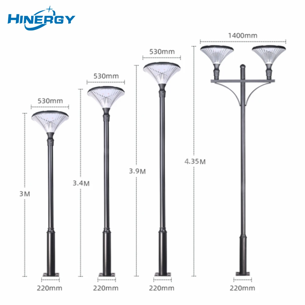 Уличная водонепроницаемая лампа Hinergy нового дизайна 15 Вт 20 Вт 30 Вт 50 Вт, высокая яркость, солнечный светодиодный садовый светильник