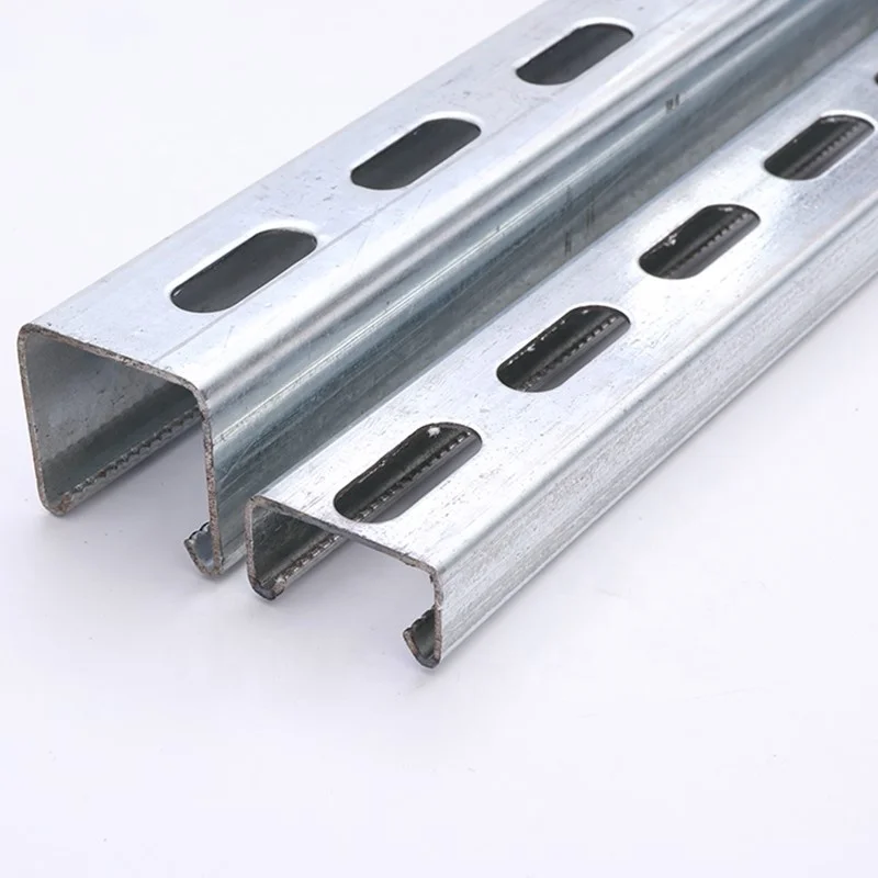 Standard 41x41mm Size Galvanized c Slotted Strut Support Purlin for ...