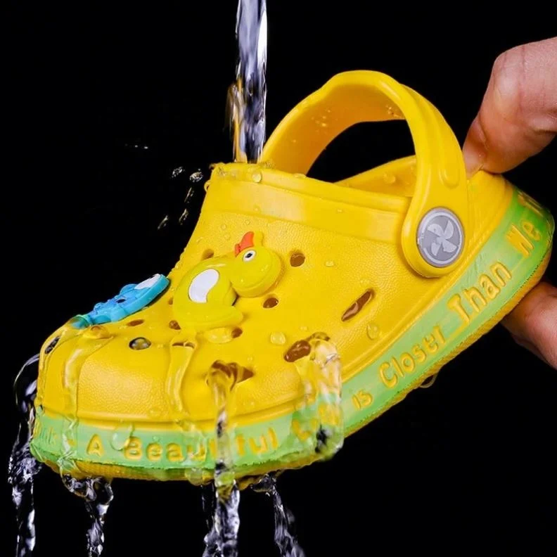 
 Crocband Clog китайская обувь для детей желе инъекция Классическая садовая обувь водонепроницаемые детские сабо пляжные Тапочки  