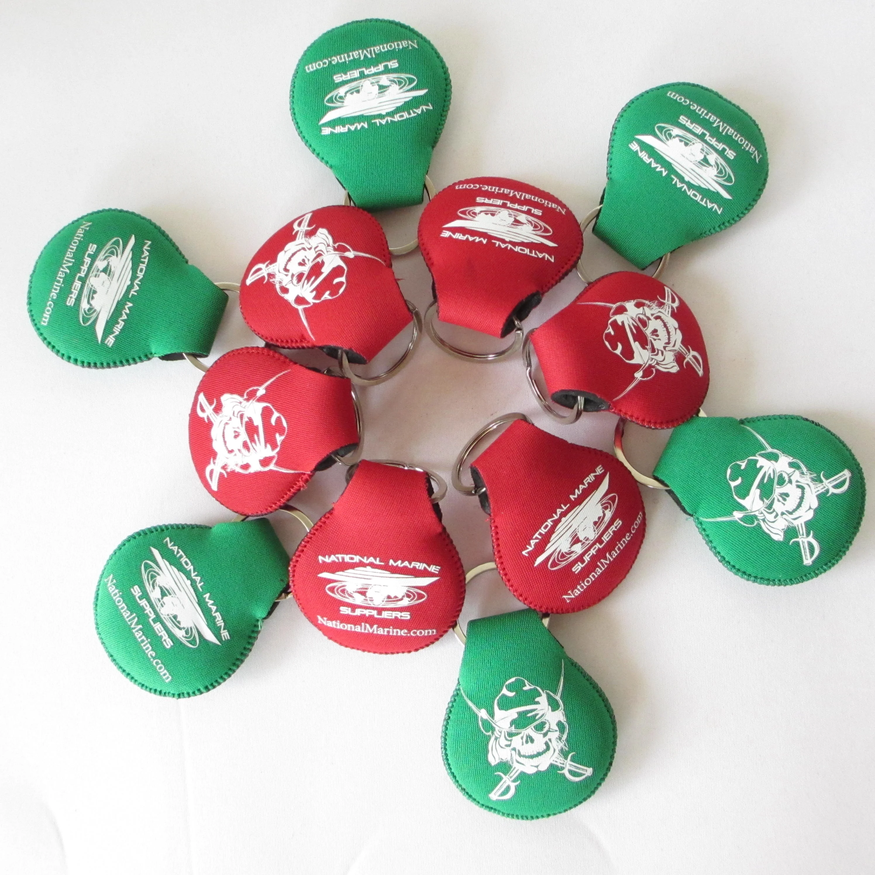 Floating Neoprene Boat Keychain with Silk Screen Printing Key Float